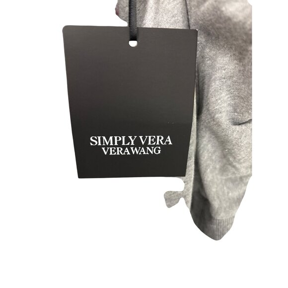 Simply Vera Vera Wang XL Floral Gray Sweatshirt With Embellishments - Picture 8 of 15